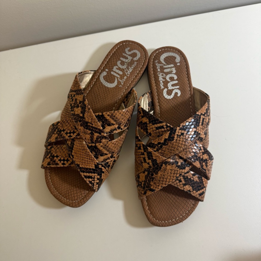 Circus by Sam Edelman Snake Print Sandals